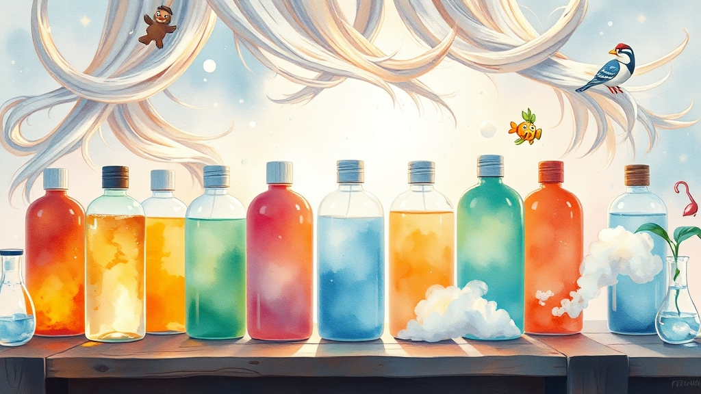 내게 맞는 그래비티 샴푸는? 종류별 특징 (watercolor 스타일)