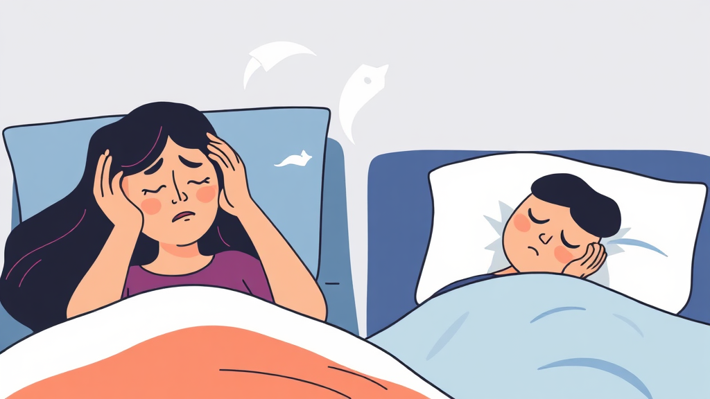 스트레스와 수면 부족, 혈당을 흔드는 이중주 (illustration 스타일)