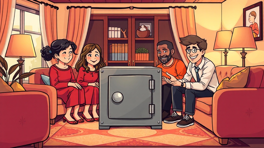 자녀 상속세 절세 전략 (cartoon 스타일)