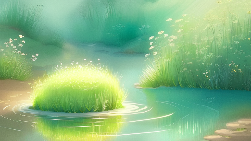 음식물 쓰레기 재활용, 지구를 살리는 길 (watercolor 스타일)