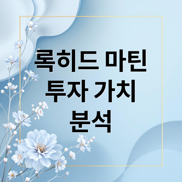 록히드 마틴
투자 가치
분석 (록히드 마틴)