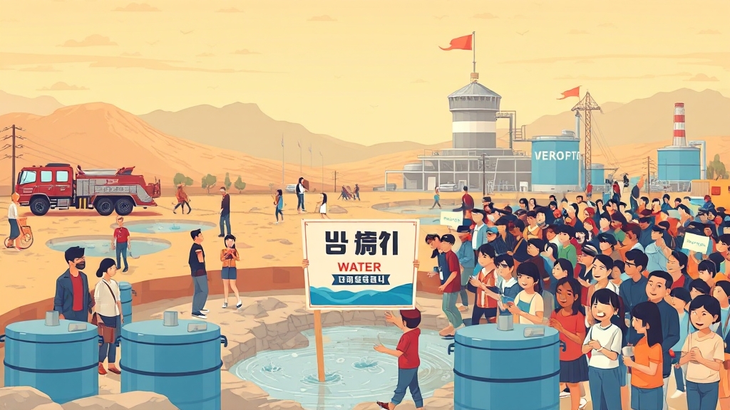 가뭄 극복, 단기 & 장기 대책 (cartoon 스타일)