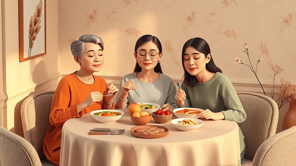 턱관절 통증 예방 생활 관리법 (illustration 스타일)