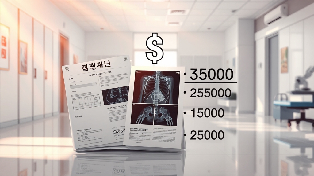 검사 항목과 비용은 얼마일까요? (realistic 스타일)