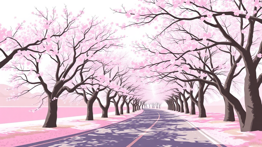 진주 매화숲 개방 정보 및 방문 시기 (illustration 스타일)