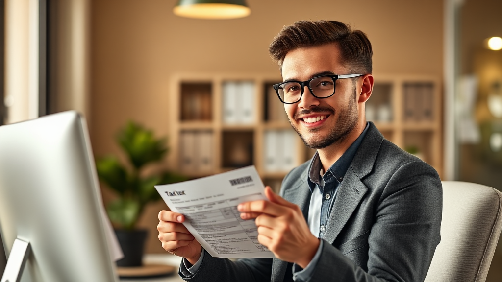 연말정산 간소화 서비스 개요 (realistic 스타일)