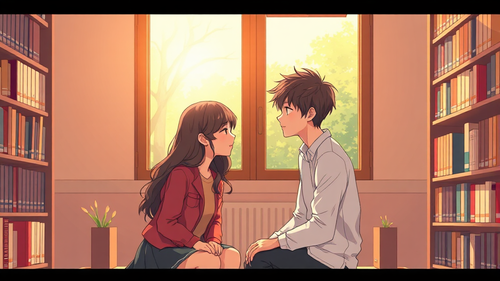 성장과 관계에 대한 이야기 (illustration 스타일)