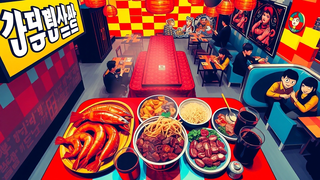 강릉 맛집 탐방 (popart 스타일)