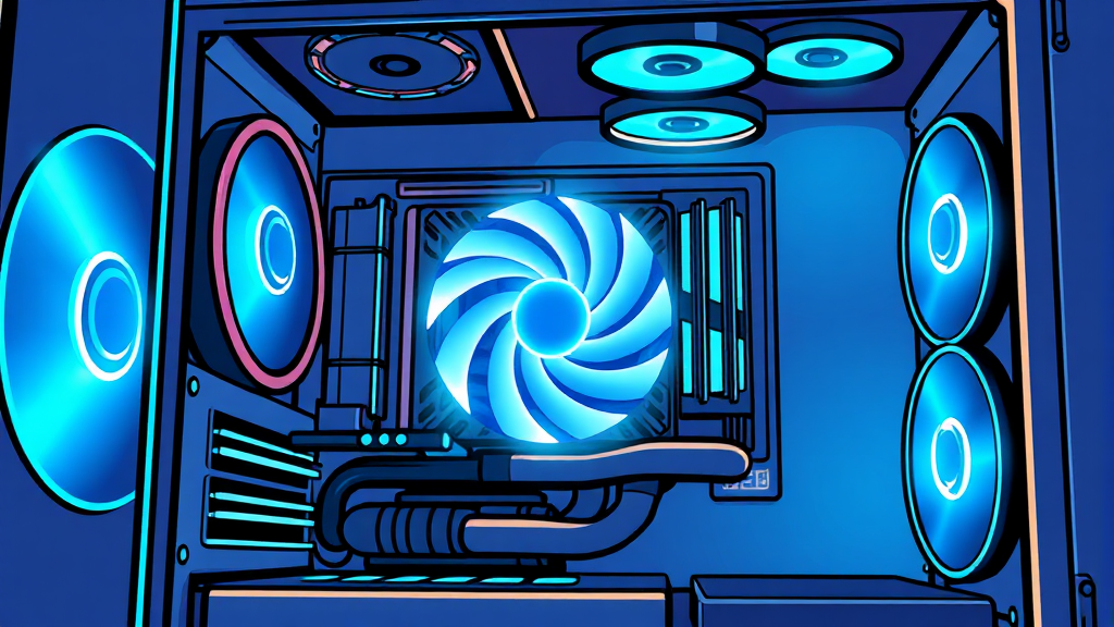 케이스 및 쿨링 시스템 (cartoon 스타일)