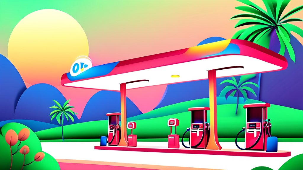 실시간 유가 정보, 오피넷으로 똑똑하게 비교하기 (illustration 스타일)