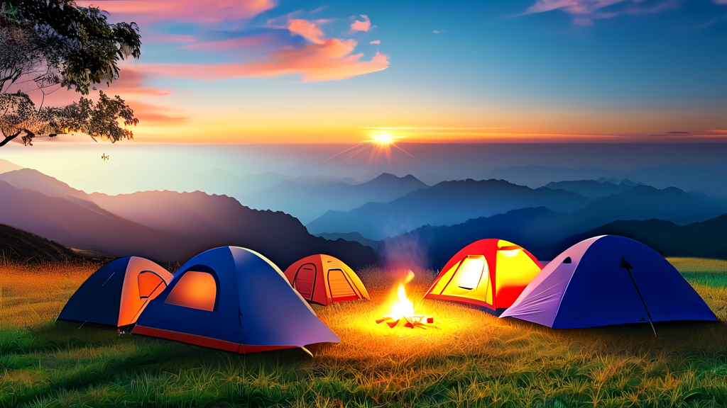 캠핑 트렌드 변화와 난지캠핑장의 미래 (realistic 스타일)