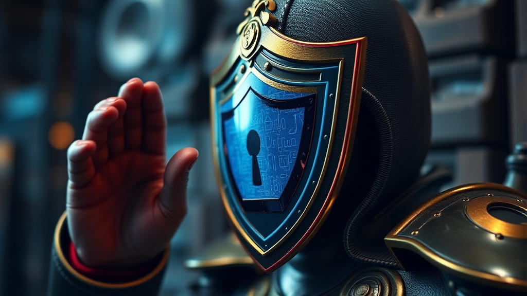 개인정보 보호를 위한 추가 보안 조치 (realistic 스타일)