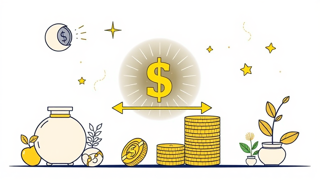 통장 쪼개기 비율, 어떻게 설정해야 할까요? (illustration 스타일)