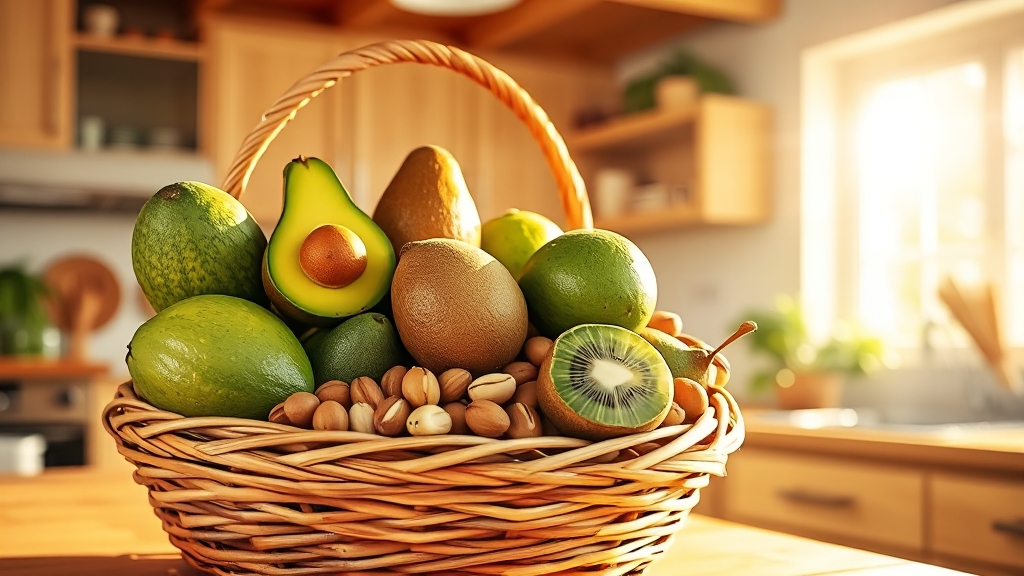 과일 단백질 섭취 시 주의점 (realistic 스타일)