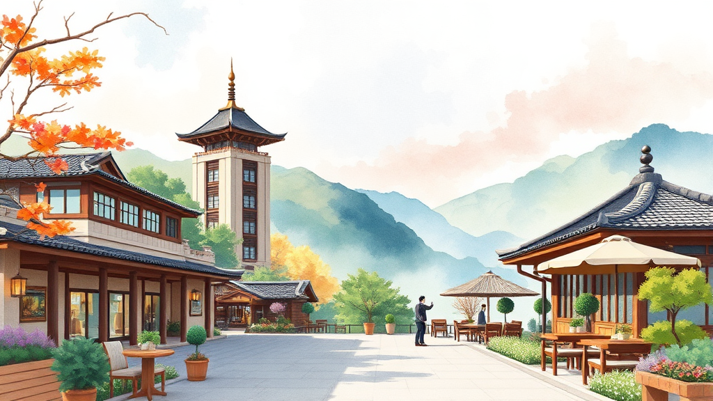 주변 관광지 정보 (illustration 스타일)