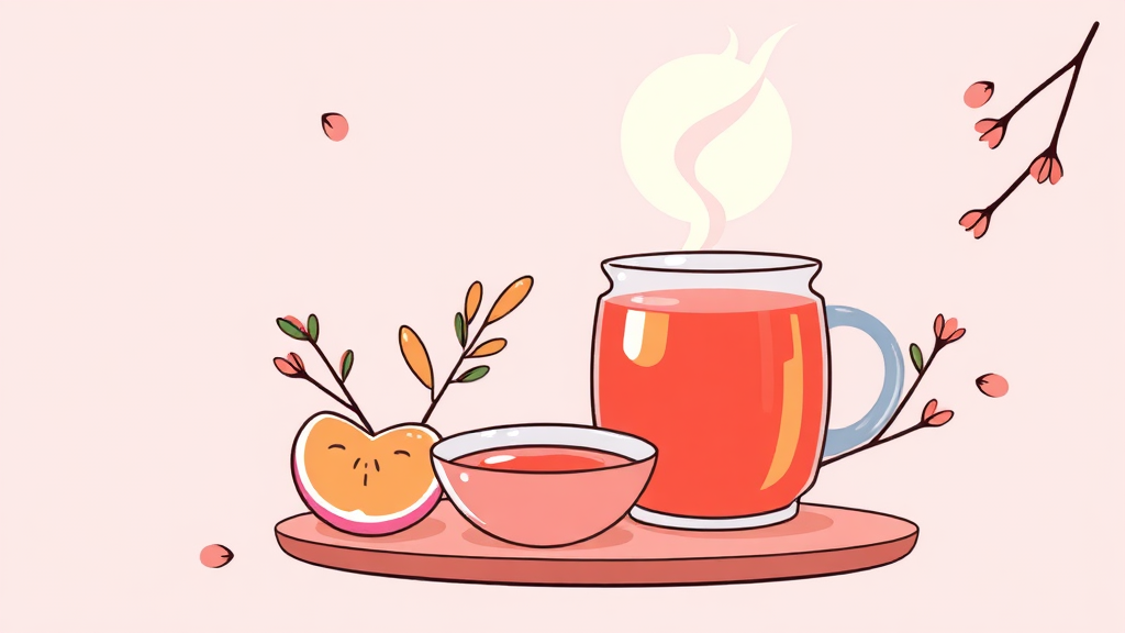 경옥고 부작용 및 주의사항 (illustration 스타일)