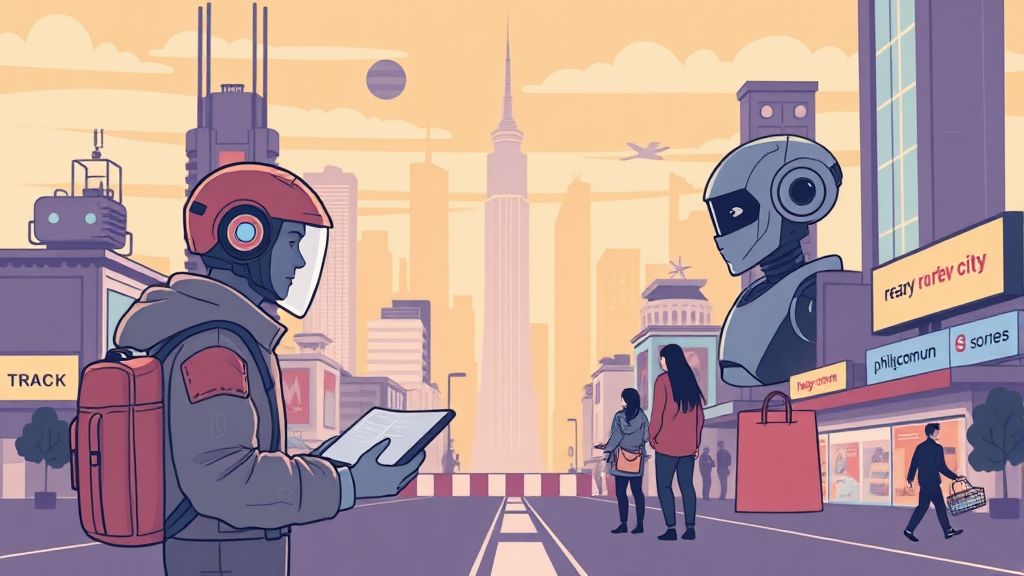 미래 사회 대비를 위한 키워드 활용 (illustration 스타일)