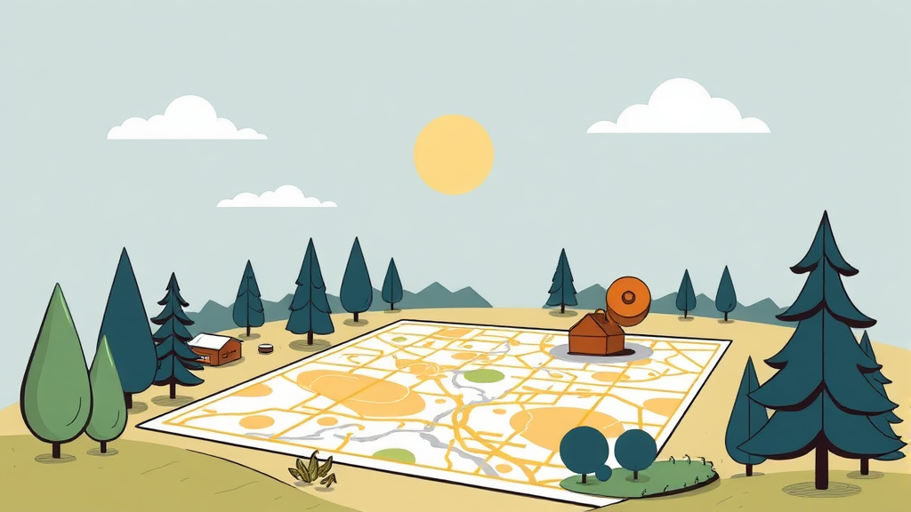 지적도 열람 시 꼭 확인해야 할 주의사항 (illustration 스타일)