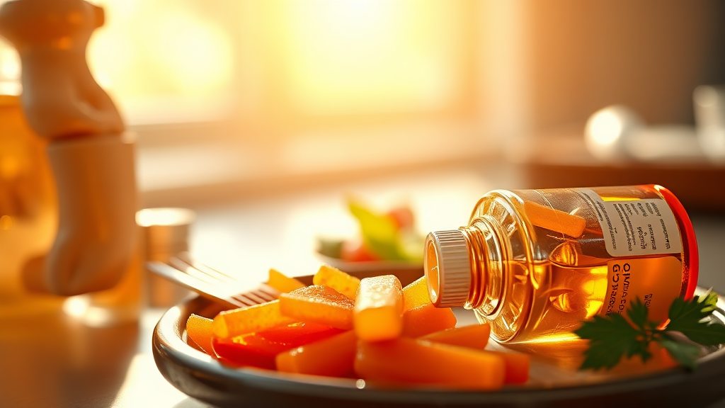 비타민 D, 이것만은 꼭 알아두세요! (realistic 스타일)