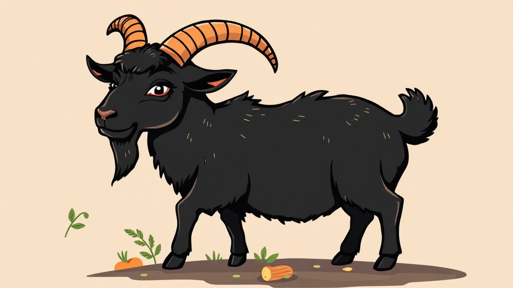 흑염소, 옛날부터 전해 내려오는 보양식의 비밀 (cartoon 스타일)