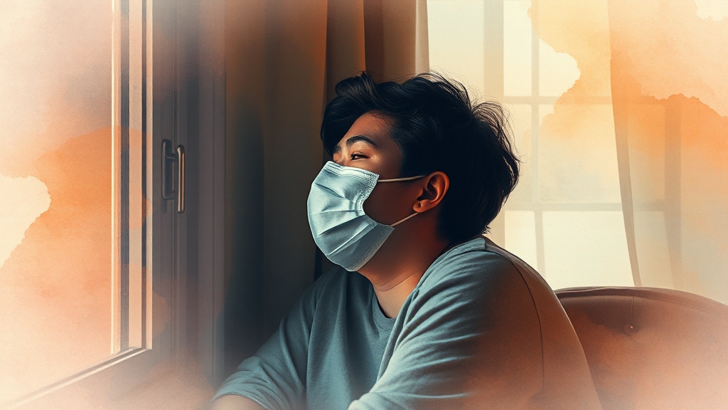 확진 시 대처 방법 (watercolor 스타일)