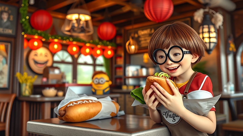 편의시설 및 맛집 정보 (realistic 스타일)