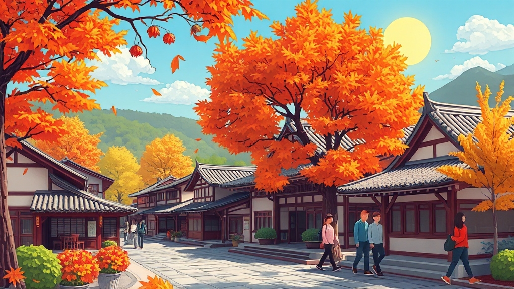 입장료와 운영시간을 체크하는 한국민속촌 방문 준비 장면