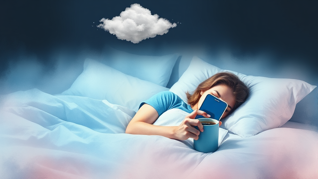 입면 장애 원인 분석 (watercolor 스타일)