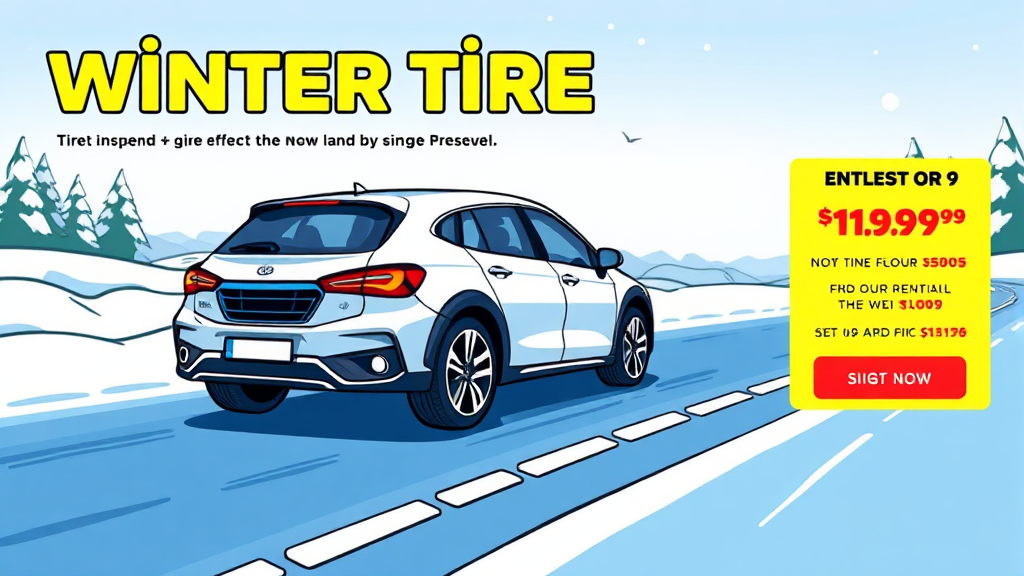 윈터 타이어 교체 비용, 얼마나 들까? (cartoon 스타일)
