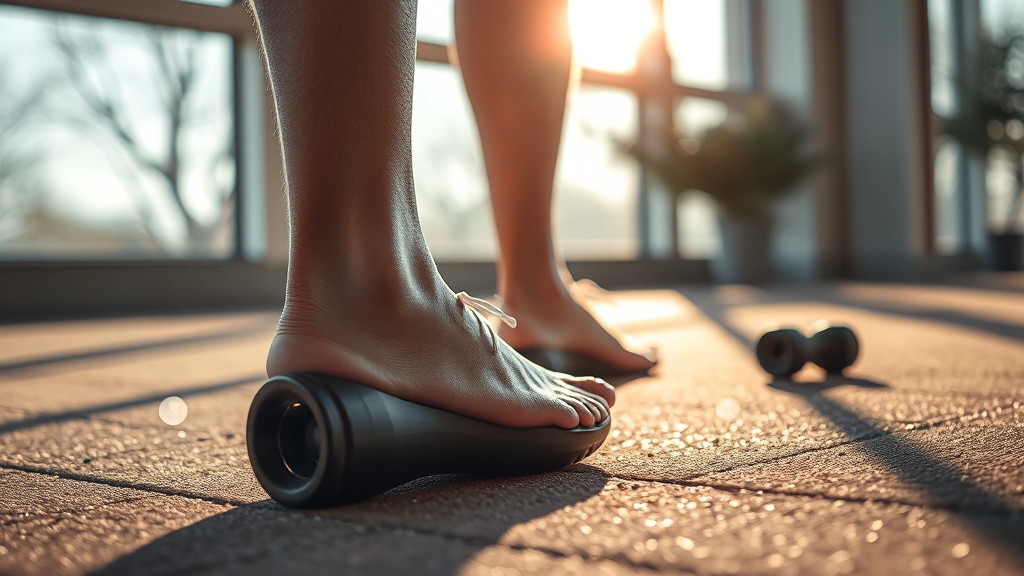 러닝 발목 건강을 위한 추가 관리법 (realistic 스타일)