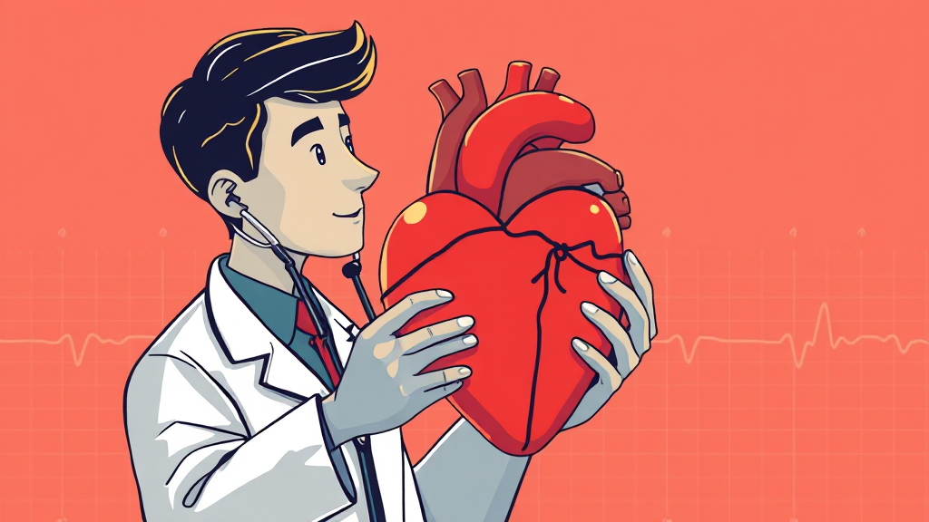 심부전 진단 방법 (illustration 스타일)