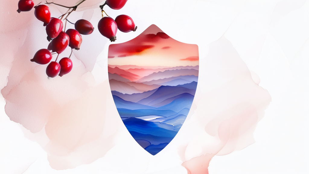 크랜베리, 신우신염 관리에 도움이 될까요? (watercolor 스타일)