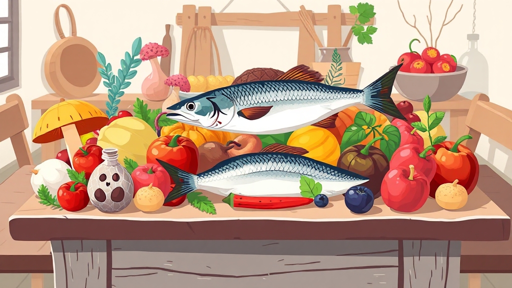 건강 식탁의 시작 (cartoon 스타일)