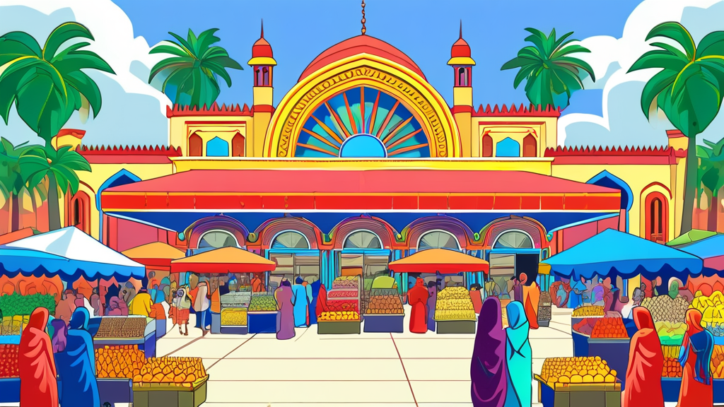 모란시장 5일장: 기본 정보와 장날 일정 (cartoon 스타일)