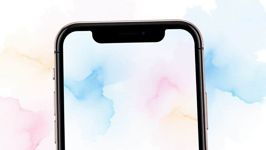 통신사 앱/홈페이지로 간편하게 조회하기 (watercolor 스타일)