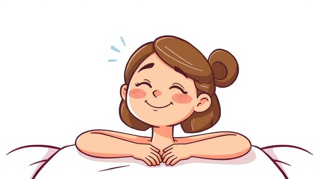 마사지 효과 극대화 생활 습관 (cartoon 스타일)