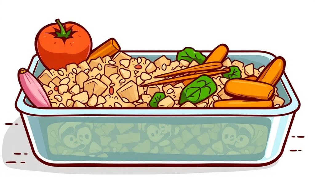 건강한 식단 관리, 당뇨 도시락 활용 가이드 (cartoon 스타일)