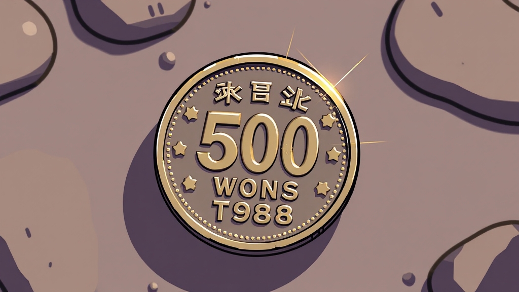 1998년 500원 동전, 시세는 얼마? (cartoon 스타일)