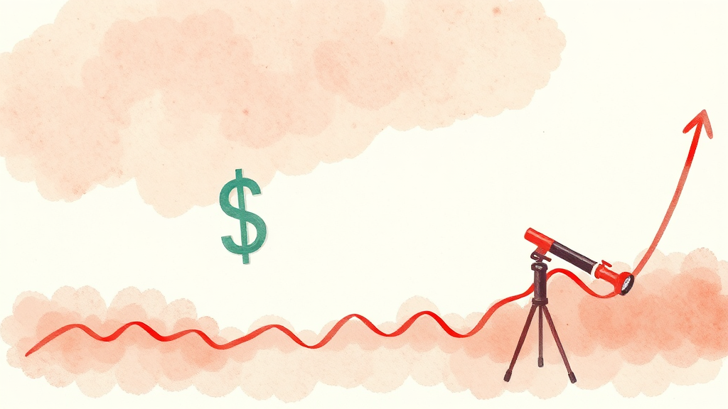 환율 상승, 핵심 원인은? (watercolor 스타일)