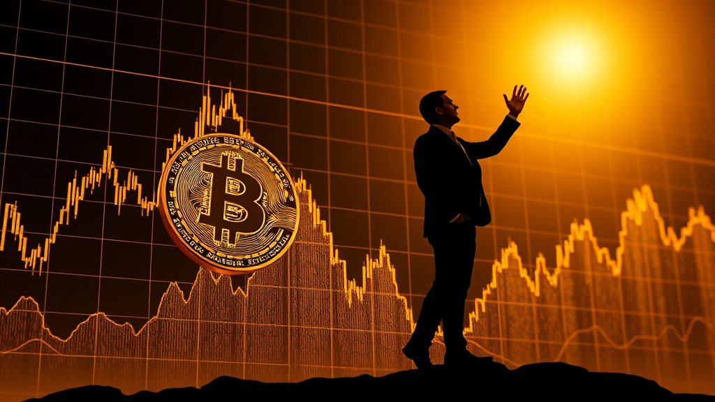 비트코인 시세 전망 (realistic 스타일)