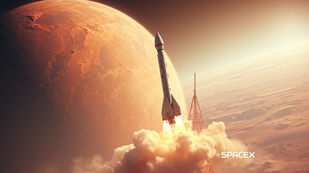 스타십 프로젝트의 중요성과 과제 (realistic 스타일)