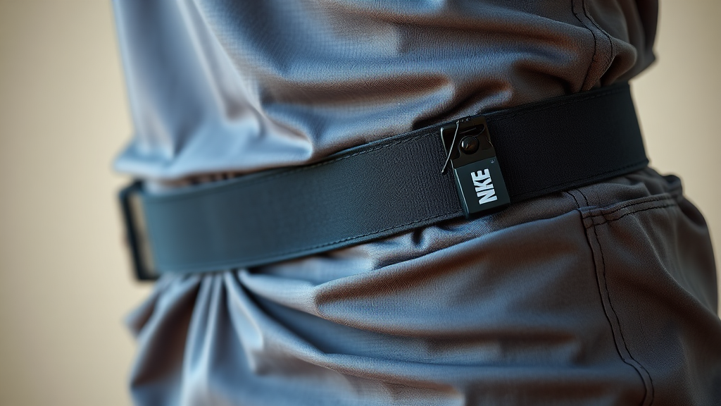 나이키 러닝벨트 디자인 및 첫인상 분석 (realistic 스타일)