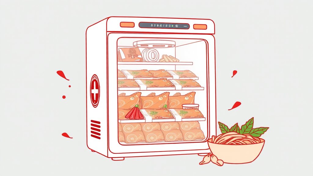 김치 맛 유지를 위한 핵심 기술 (illustration 스타일)