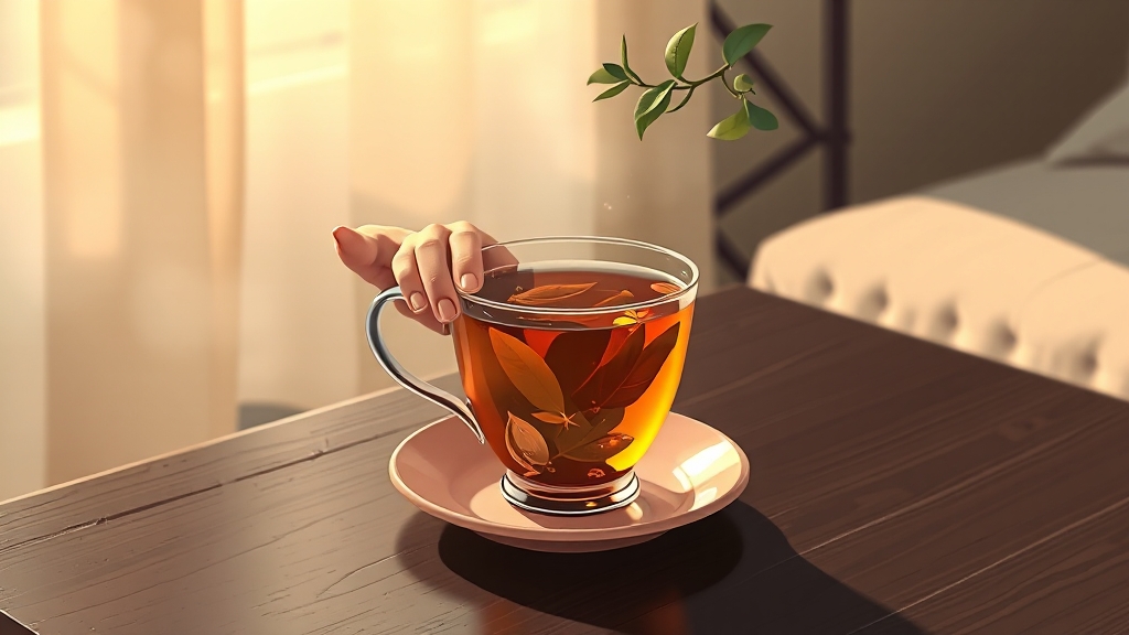 붓기 완화 및 수면 개선 효과 (illustration 스타일)