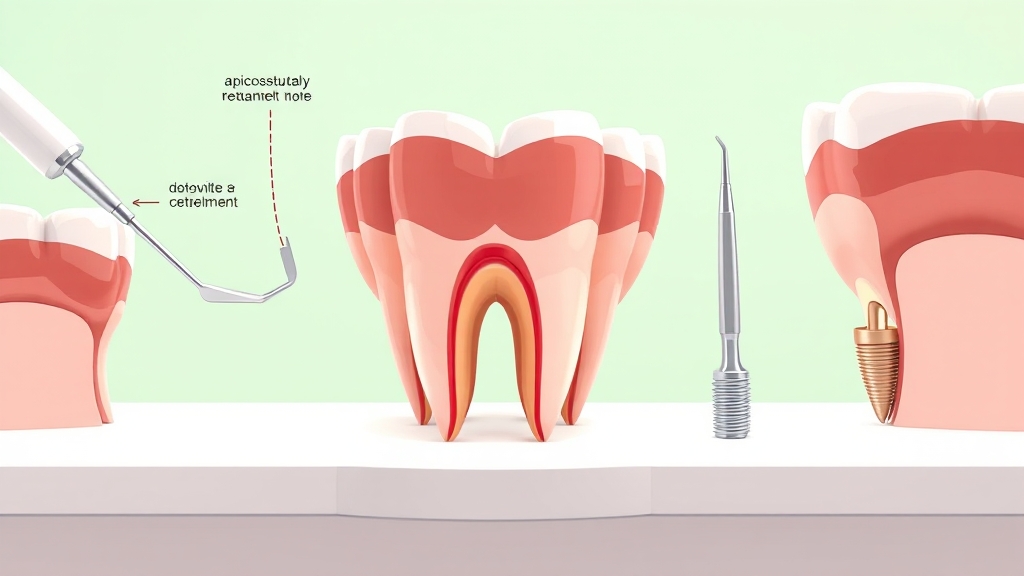 치과 전문적 치료 방법 (cartoon 스타일)
