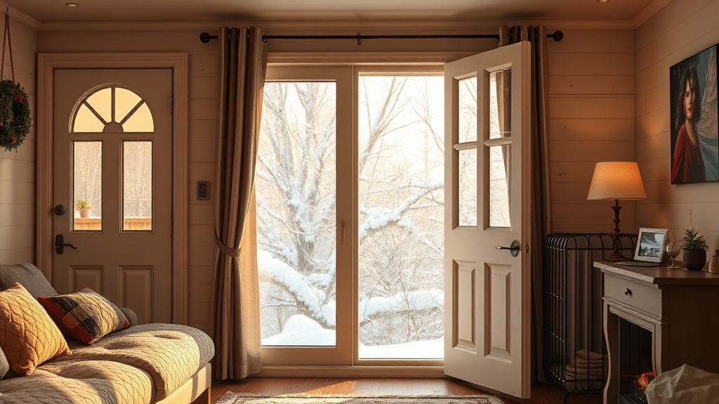 외풍 차단 및 단열 강화 (realistic 스타일)