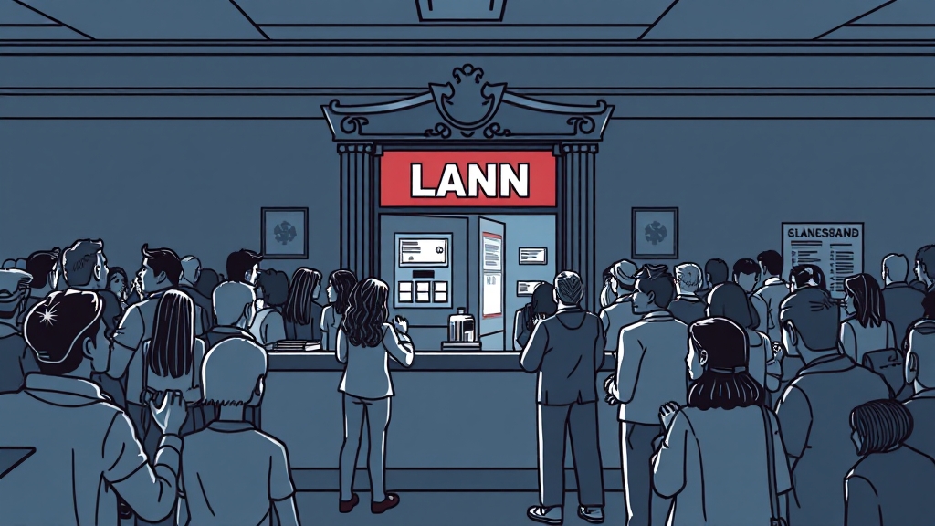 4대 은행 대출 중단 현황 (illustration 스타일)