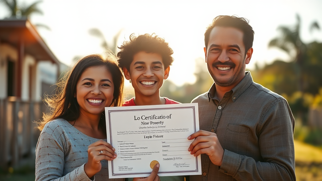 차상위계층 확인서 혜택 (realistic 스타일)