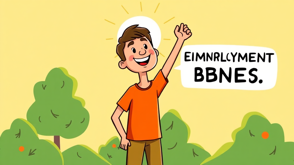 실업급여, 누가 얼마나? (cartoon 스타일)