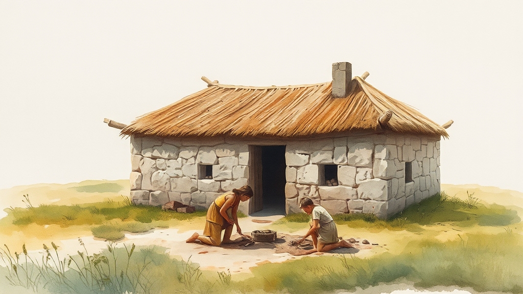 가족과 함께 추억 만들기! (watercolor 스타일)